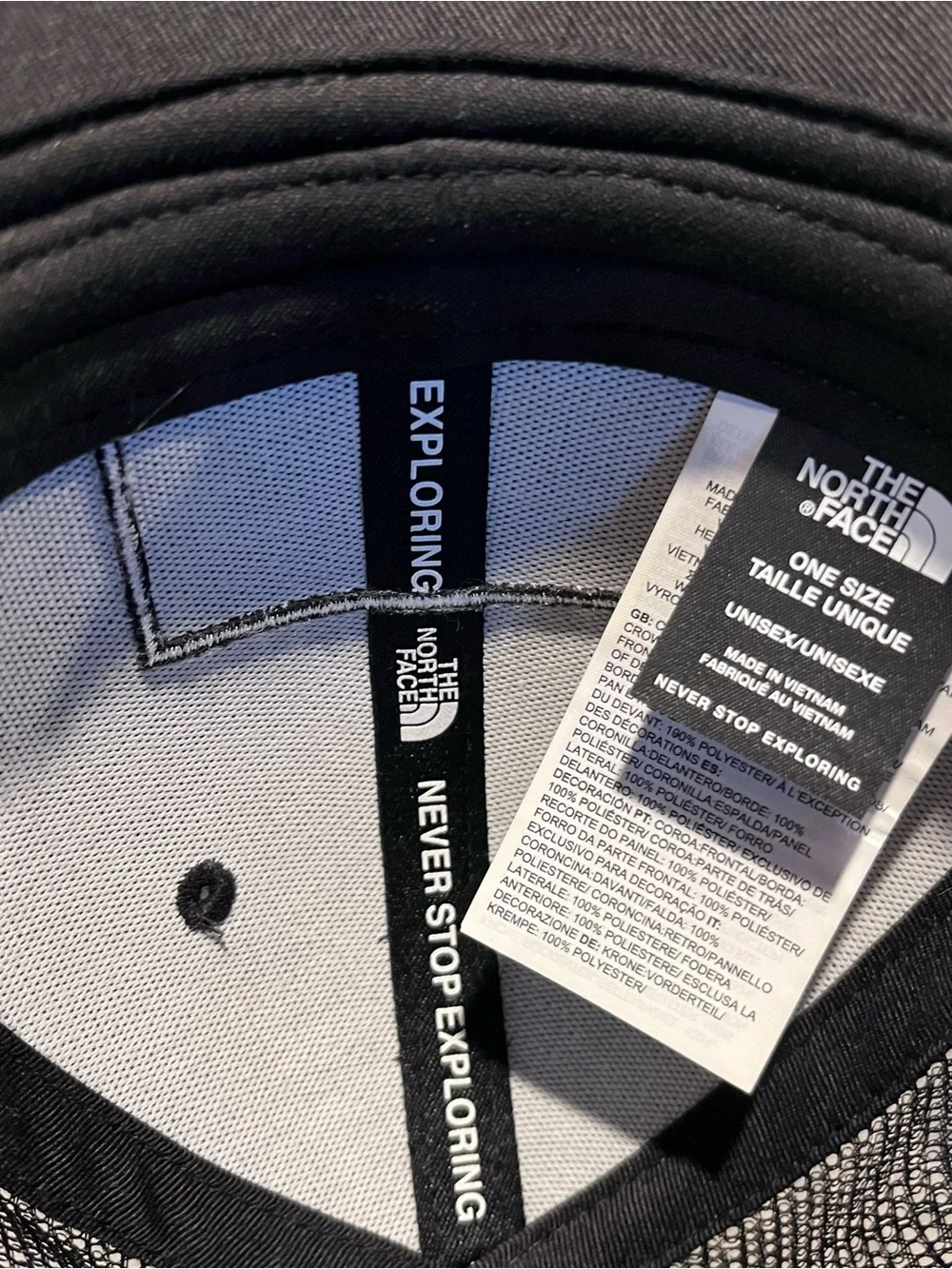 The North Face Black Logo Mesh Cap